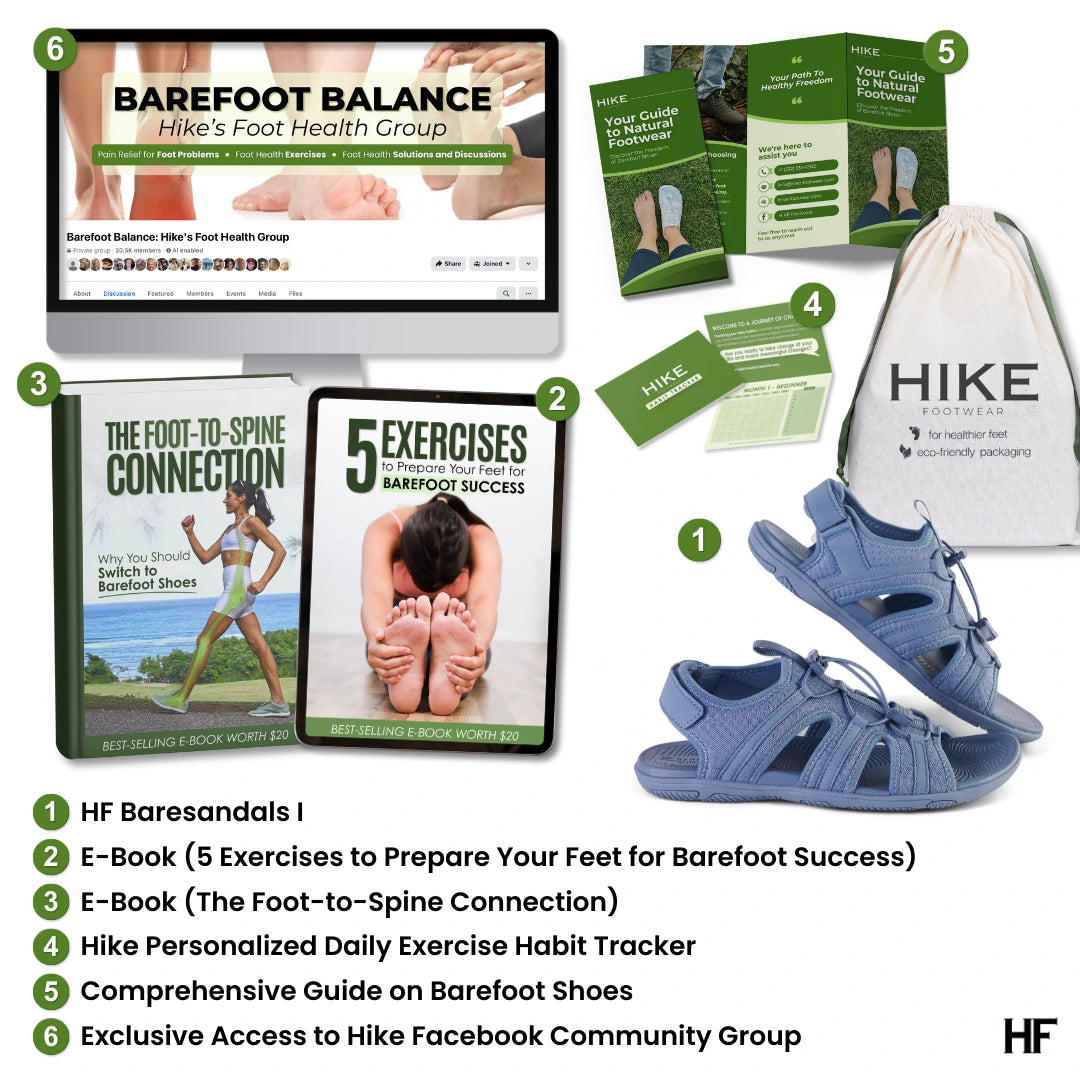 HF Baresandals I – Ergonomic Footbed & Ultra-Lightweight Barefoot Sandals (Unisex)