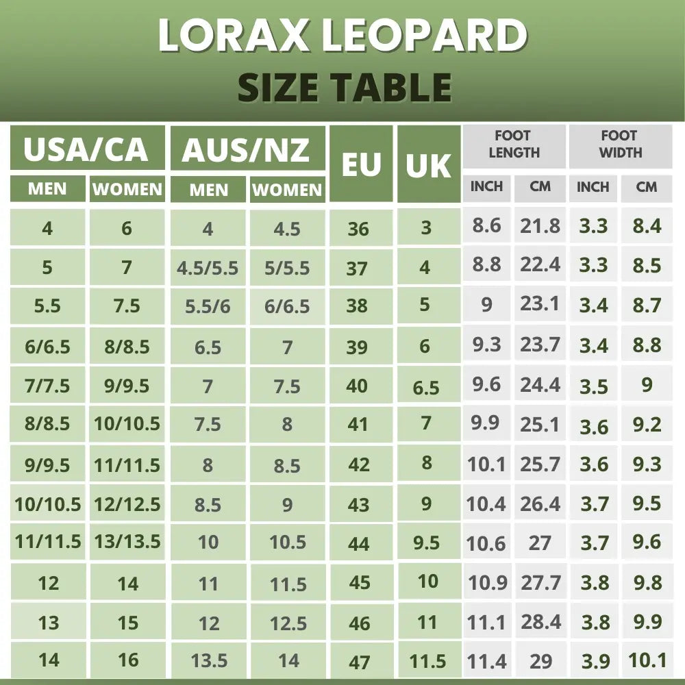 Lorax Leopard - Gesunde & rutschfeste Barfußschuhe (Unisex) [Limitierte Edition] (1 kaufen, 1 gratis)